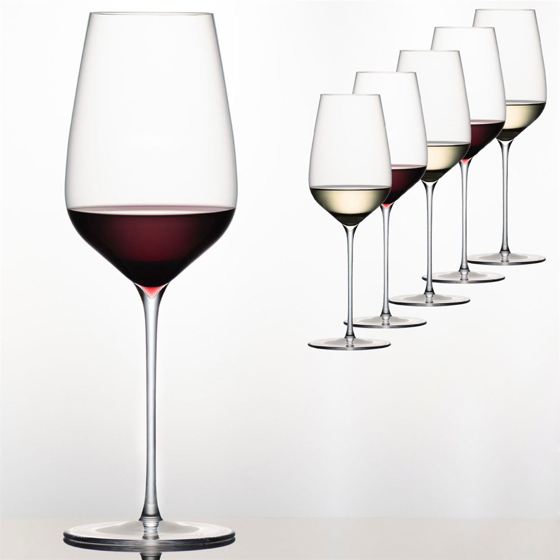 Red and White Wine Glass Set